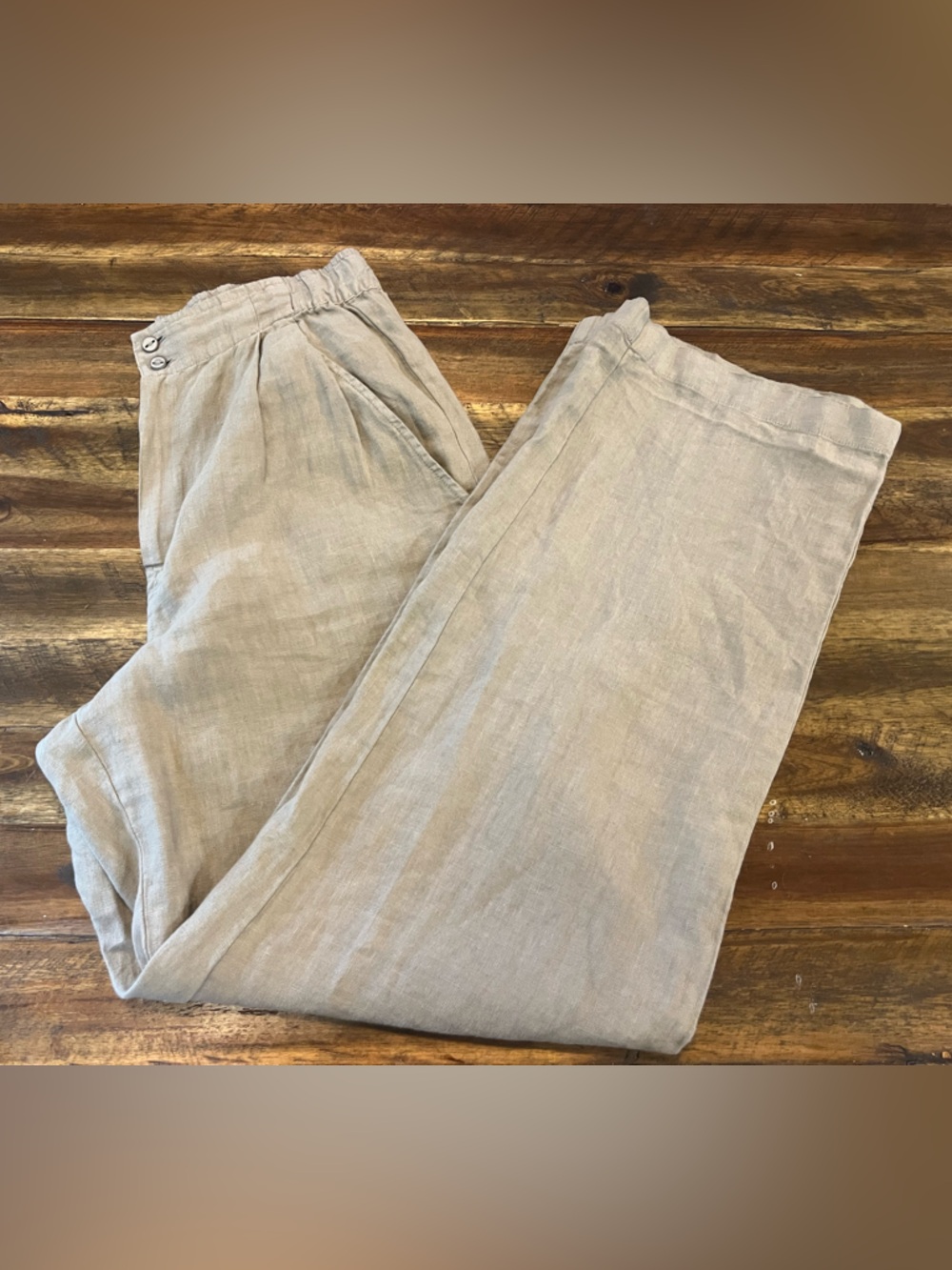 Rowan 100% Linen wide-leg Pants